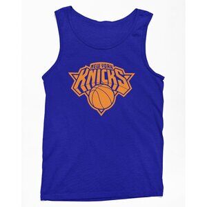 NEW York Knicks Monochrome Team Color Pop Logo Tank Top BLUE